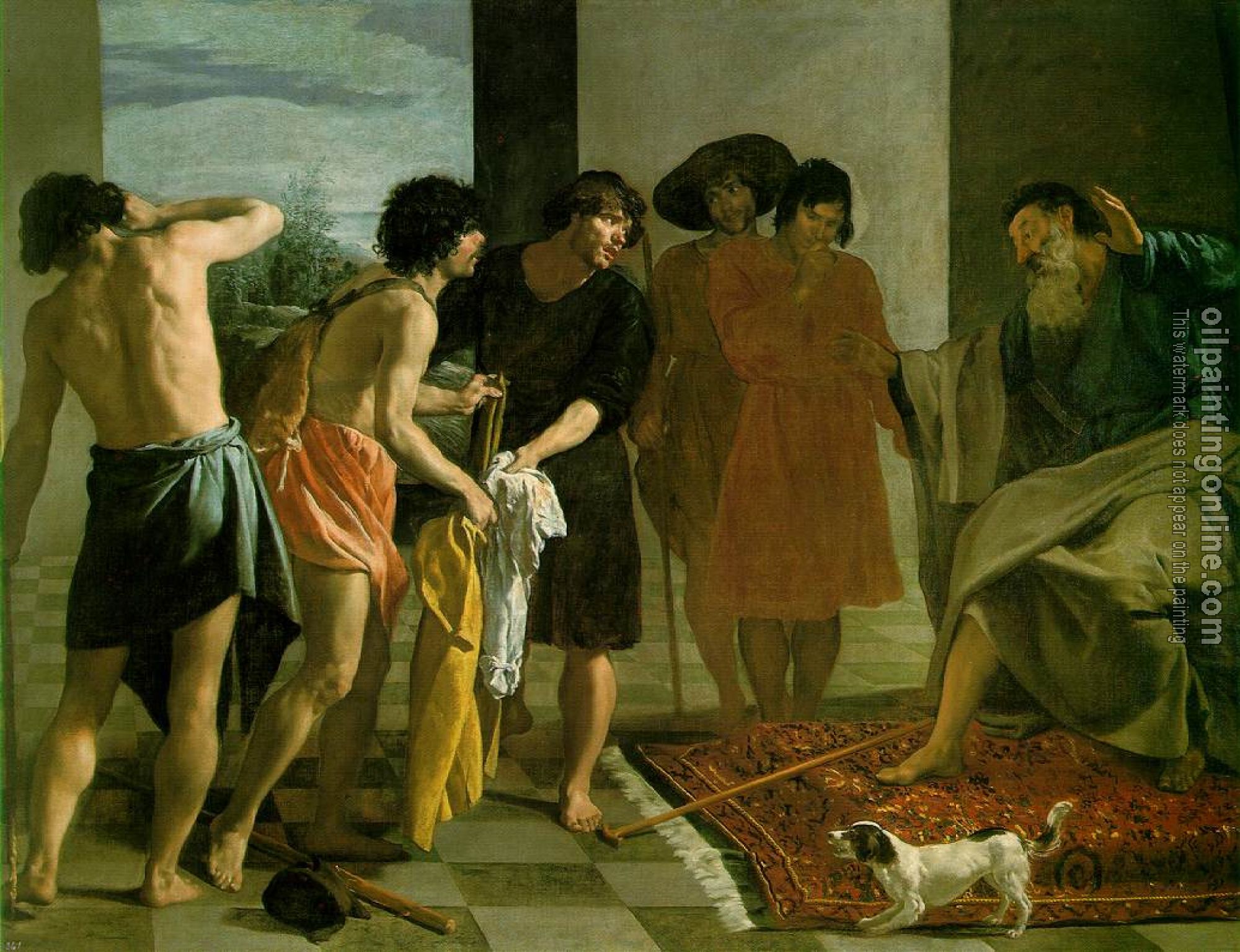 Velazquez, Diego Rodriguez de Silva - Joseph's Bloody Coat Brought to Jacob